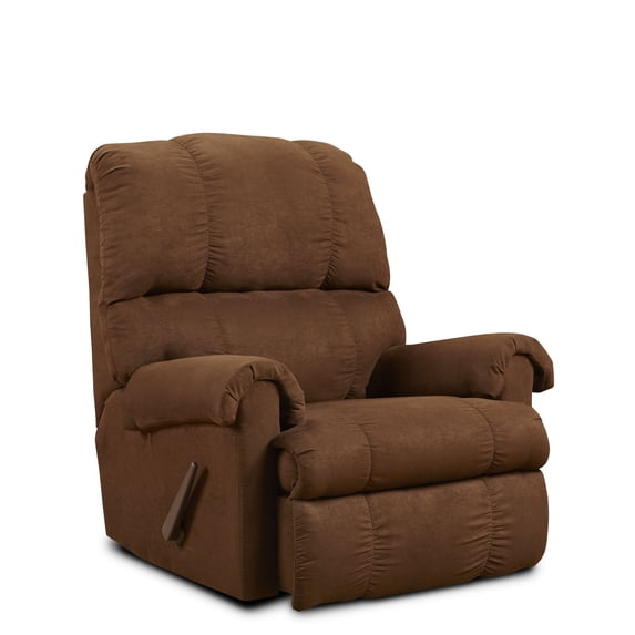 Chelsea Home Furniture 478700-FCH Grace Rocker Recliner, Flat Suede Chocolate