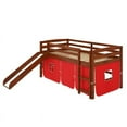 thumbnail image 1 of Chelsea Home Furniture Aria Red Tent Loft Bed with Slide And Ladder, 1 of 2