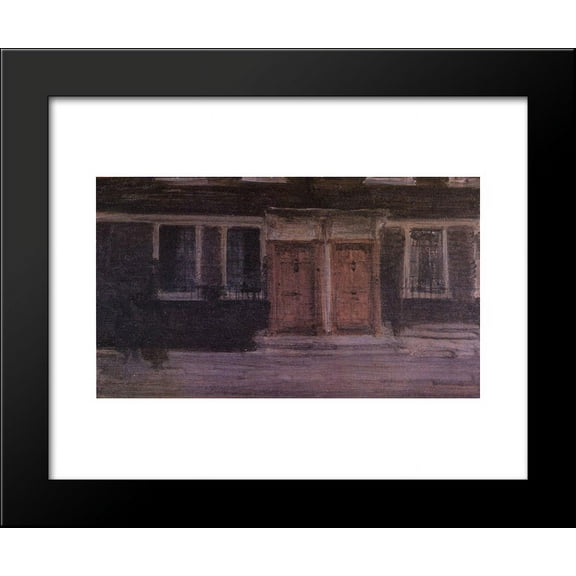 Chelsea Houses 20x24 Framed Art Print by James McNeill Whistler
