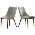 thumbnail image 1 of Chelsea Lane Baxter Linen Dining Chair, Set of 2, Light Gray, 1 of 7