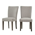 thumbnail image 1 of Chelsea Lane Linen Parson Dining Side Chair, Set of 2, Gray, 1 of 3