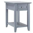 thumbnail image 1 of Chelsea Lane Wood End Table with Drawer and Lift-top Power Outlet, Frost Gray, 1 of 5