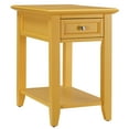 thumbnail image 1 of Chelsea Lane Wood End Table with Drawer and Lift-top Power Outlet, Yellow, 1 of 7