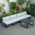 thumbnail image 1 of Chelsea Middle Patio Chairs & Coffee Table Set with Cushions, Light Gray & Black - 5 Piece, 1 of 1