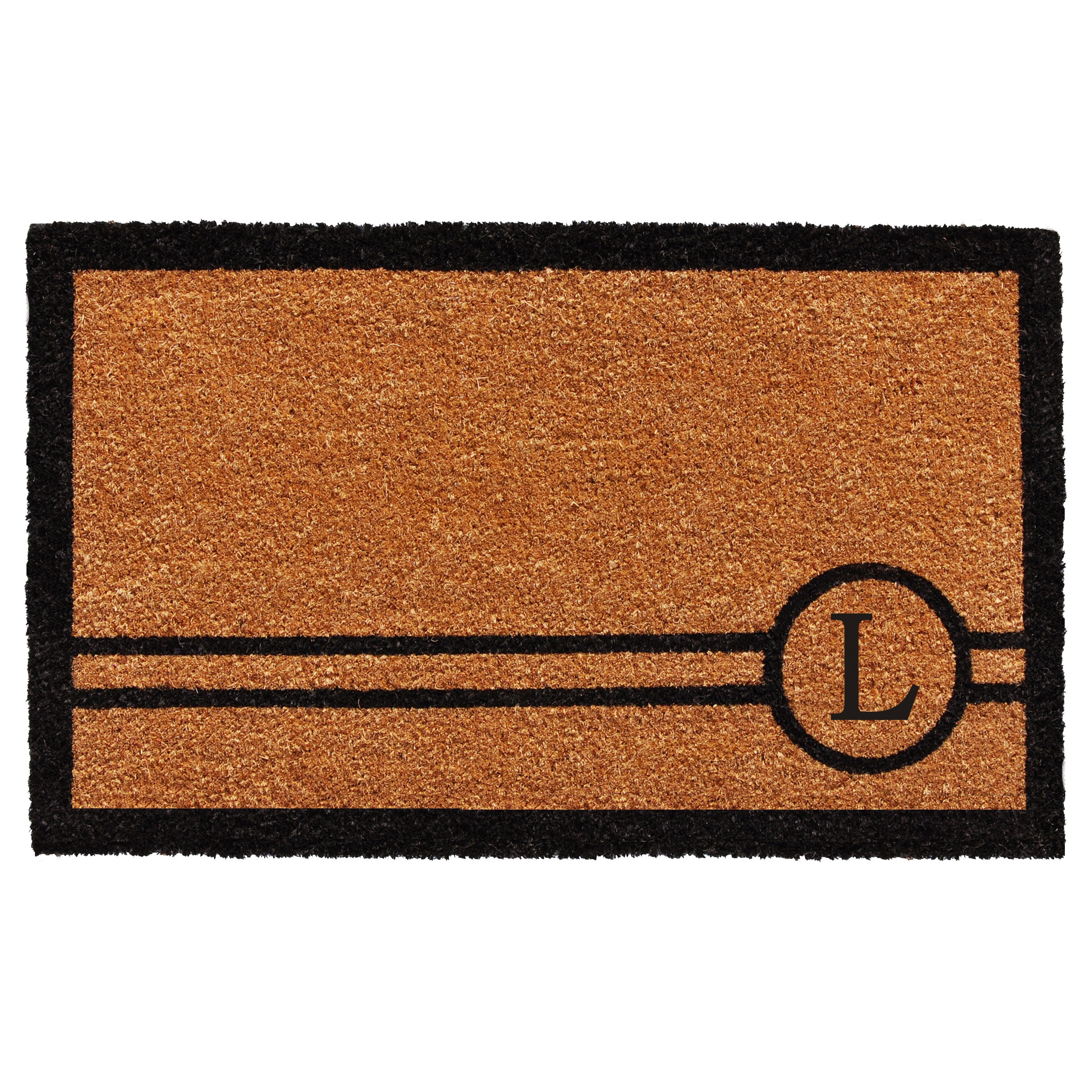 Chelsea Monogram Doormat (Letter L)