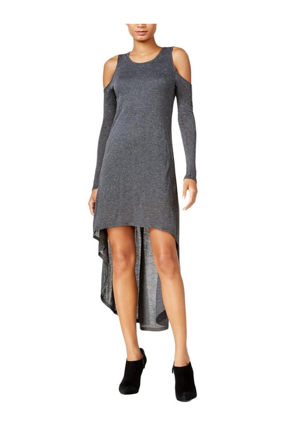 Womens Hi-Low Shimmer Casual Dress