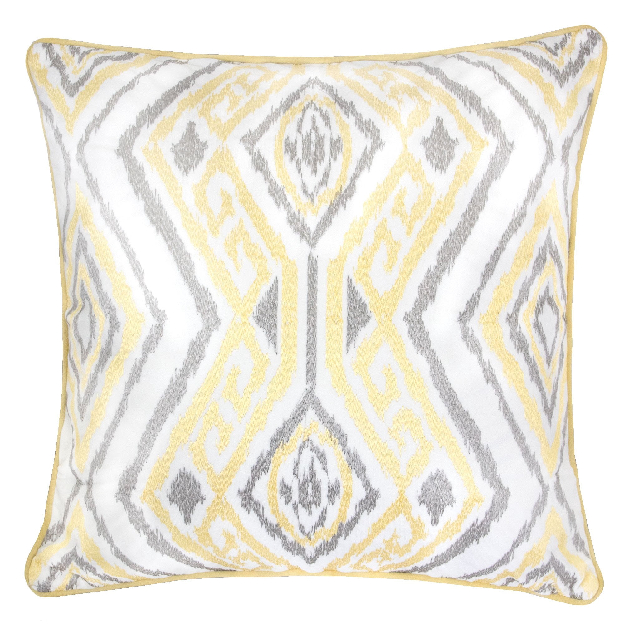 Chelsea Sunshine Abstract Polyester 20 in. x 20 in. Throw Pillow