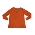 thumbnail image 1 of Chelsea & Theodore Women's Long Sleeve V-Neck Waffle Knit Shirt, 1 of 2