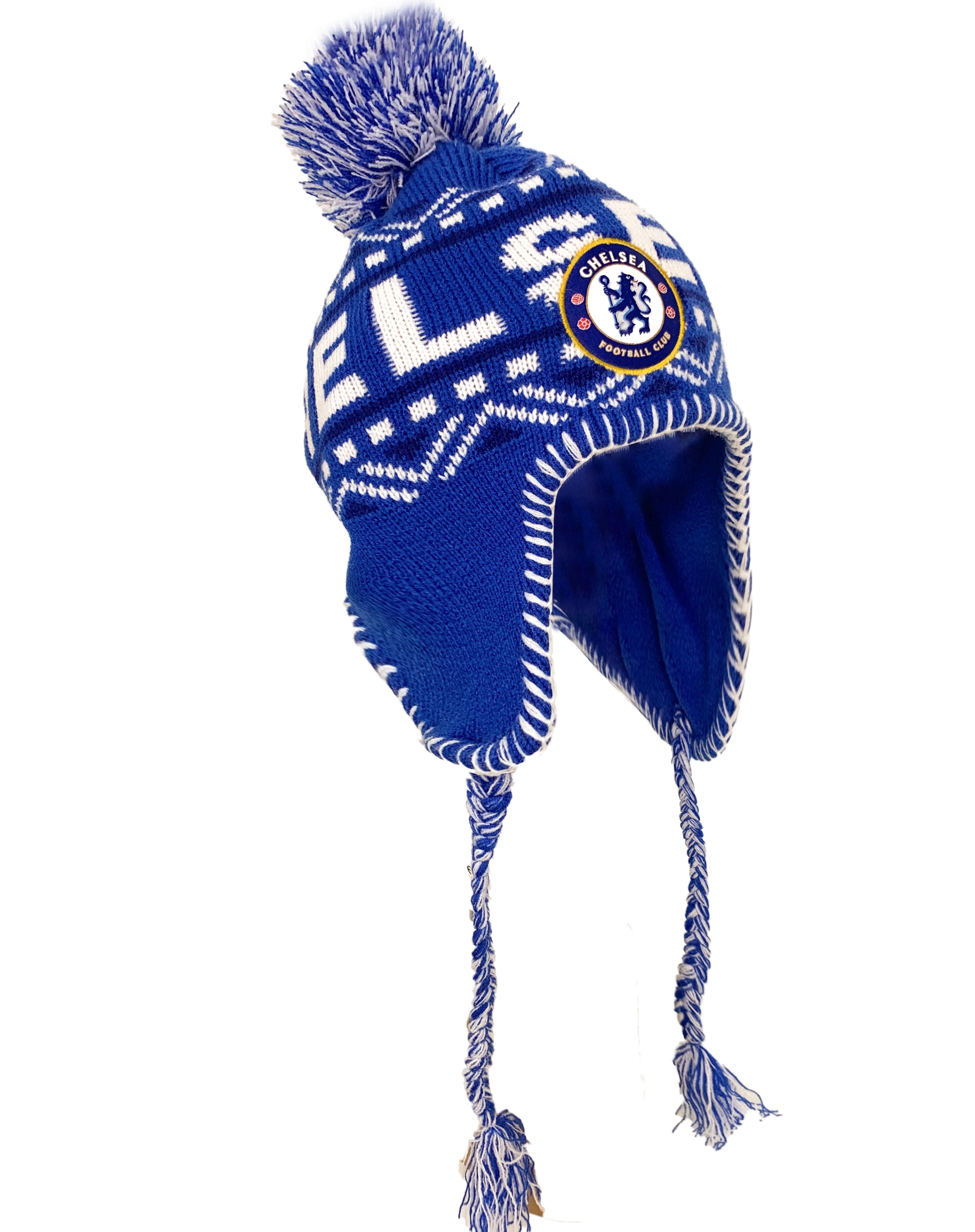 Chelsea Winter Beanie Licensed Chelsea FC Beanie Hat Ski Cap