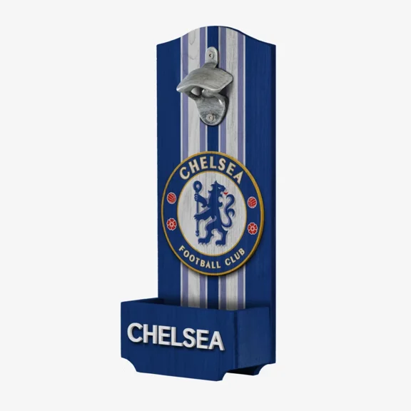 Chelsea - Wooden Bottlecap Opener with Cap Catcher Sign