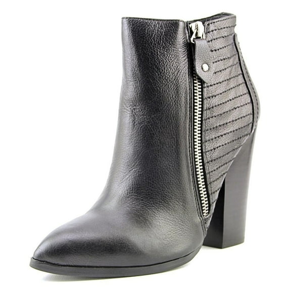 Chelsea & Zoe Womens Nadine Leather Pointed Toe Ankle Fashion, Black, Size 7.5