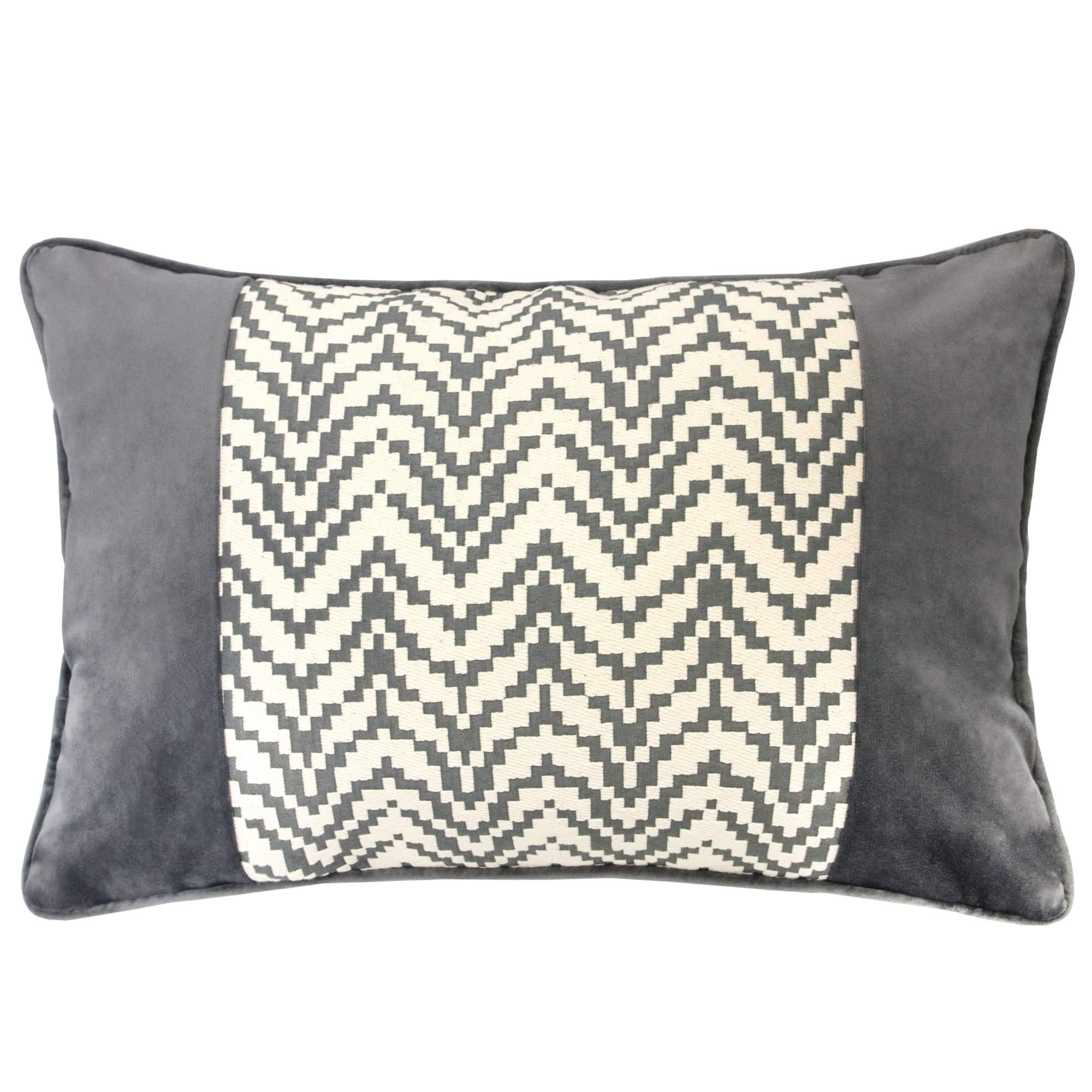 Chelsie Gray Abstract Polyester 14 in. x 20 in. Throw Pillow