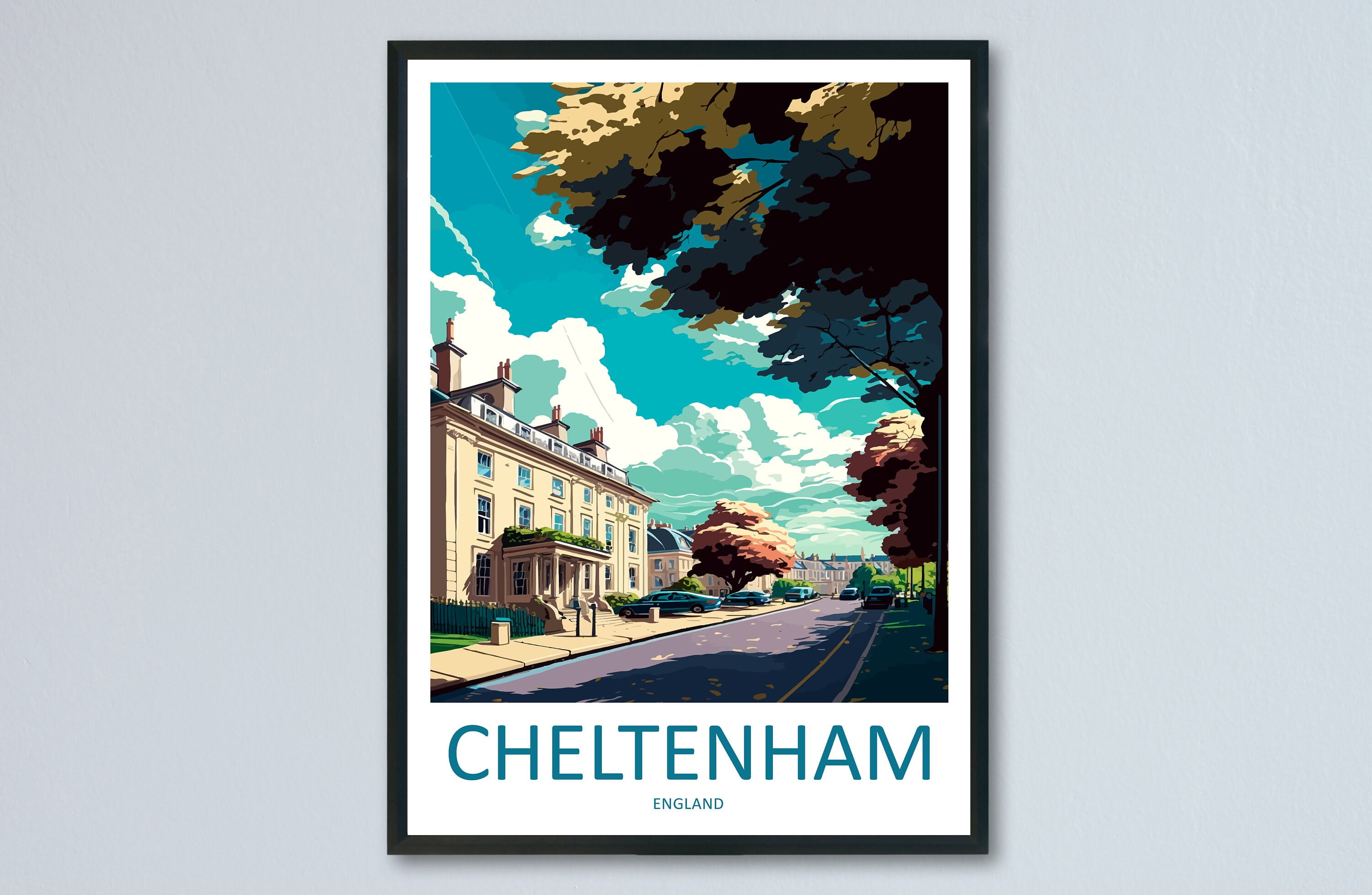 Cheltenham England Art Print Classic English Charm For Your Home cheltenham-england-art-print-classic-english-charm-for-your-home