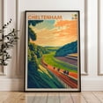 thumbnail image 1 of Cheltenham Racecourse Travel Poster - England Wall Art Print, Illustration Poster, Home & Office Decor, Gift Idea, Gloucestershire Print Wall Art, Modern Wall Decor, 8x12 UNFRAMED, 1 of 2