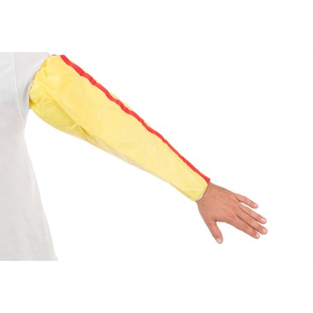 ChemSplash® 1, Chemical Splash Sleeves, Taped Seams, 18", Elastic Closures