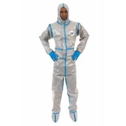 ChemSplash  2, Chemical Splash Coverall, Attached Hood & Boots, Elastic Wrists, Taped Seams, Elastic Back
