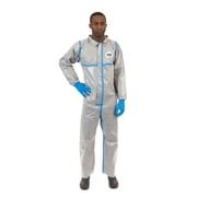 ChemSplash  2, Chemical Splash Standard Coverall, Elastic Wrists, Open Ankles, Attached Thumb Loops, Taped Seams