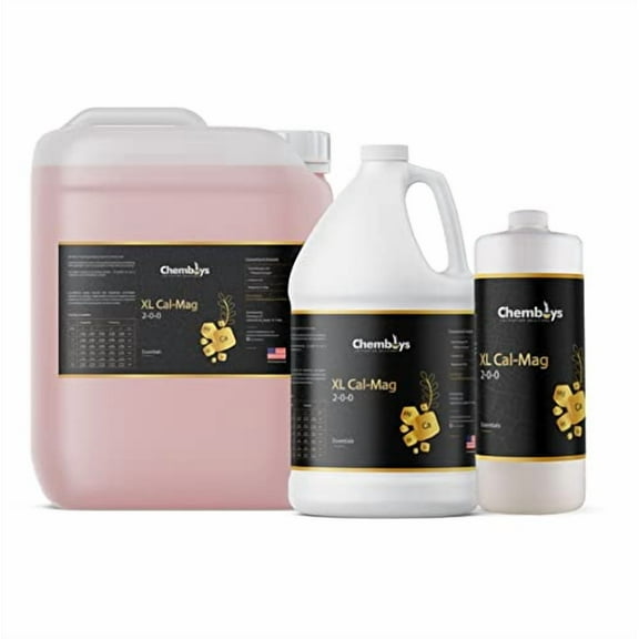 Chemboys XL Cal-Mag Plant Supplement, 2-0-0 - Calcium & Magnesium Liquid Fertilizer Plant Nutrients for Vegetables, Hydroponics, Coco Coir, Fruits - Indoor & Outdoor Use, Made in USA - 1 Quart