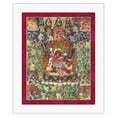thumbnail image 1 of Chemchok Heruka with Consort - Tantric Buddhist Deity - Vintage Tibetan Thangka Buddhist Painting - Tibet, 13th Century - Fine Art Rolled Canvas Print 16in x 20in, 1 of 4