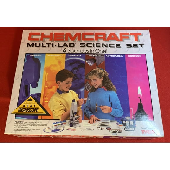 Chemcraft - Multi-Lab Science Set - 6 Sciences in One - 1990