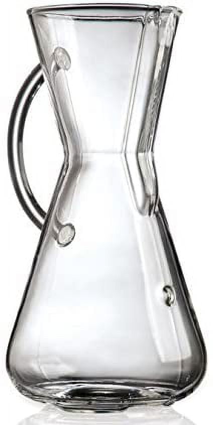 Chemex 3-Cup Classic Series Glass Coffee Maker With Handle