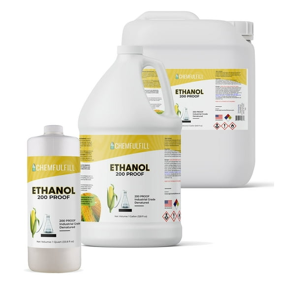 Chemfulfill 200 Proof Ethanol - Ethanol (100% EtOH Denatured) (Pint (16 fl oz))