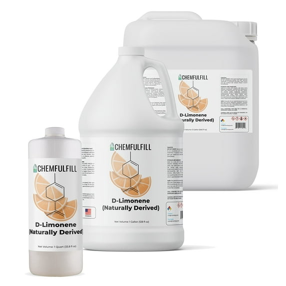 Chemfulfill D-Limonene - Orange Oil (Citrus D-Limonene, Concentrated) (Half-Gallon (64 fl oz))