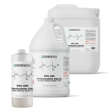 Chemfulfill PEG 400 - Polyethylene Glycol 400 (PEG400) (Pint (16 fl oz))