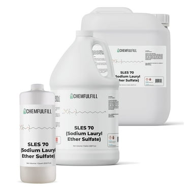 Chemfulfill Sodium Lauryl Ether Sulfate 70% - SLES 70% (SLES70) (Half-Pint (8 fl oz))