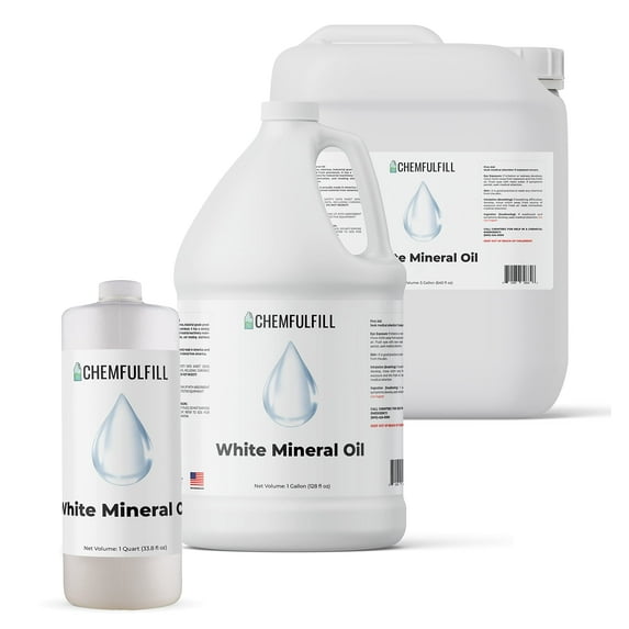 Chemfulfill White Mineral Oil 70 � (White Mineral Oil Petroleum) (Gallon (128 fl oz))
