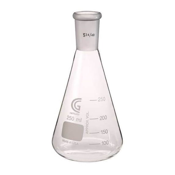 Chemglass Erlenmeyer Flask,125mL CG-1542-03