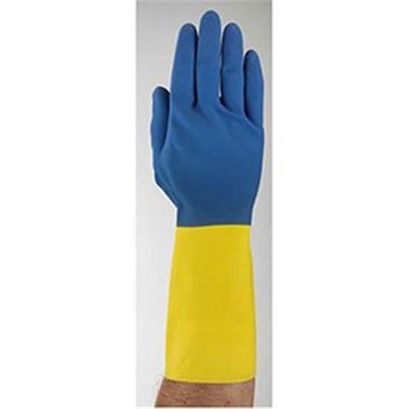 Chemi-Pro Neoprene Gloves - Blue/Yellow - 1 Pair - Extra Chemical Protection