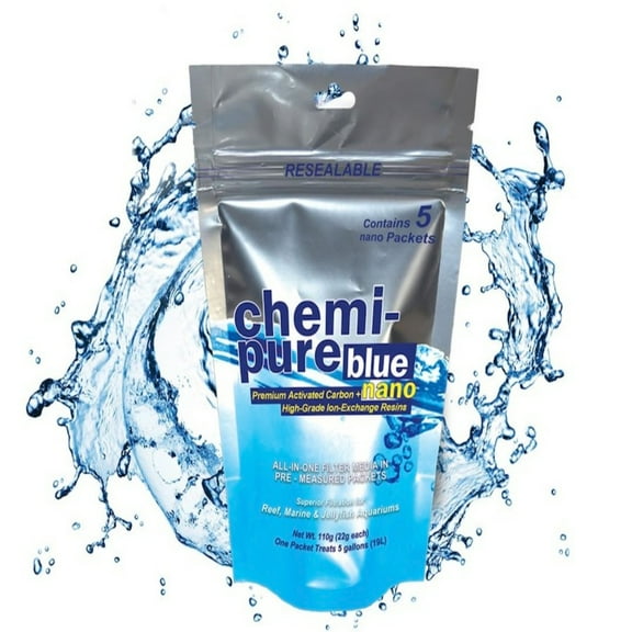 Chemi-pure Blue Nano Fish & Aquatic Life Filtration Media, 5 Ct