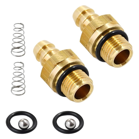 Chemic Soap Dispenser Set for Pressure Washer Pumps Brass Fittings Check Valves Spring O Rings Included