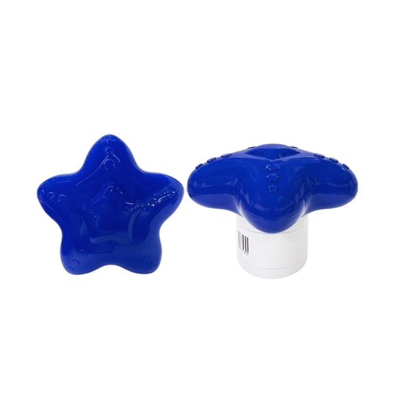 Chemical Dispenser For Swimming Pool Floating Pool Star Chlorine Tablet Dispenser Durable Plastic Easy Fill 1 Pack