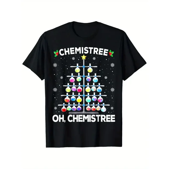 Chemical Elements Christmas Tree Science Festive Holiday Unisex T-Shirt up to size 5XL