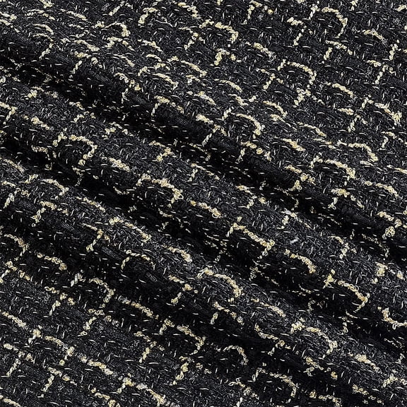 Chemical Fiber Fabric Rectangle with Grid Black 1560x1050x0.6mm