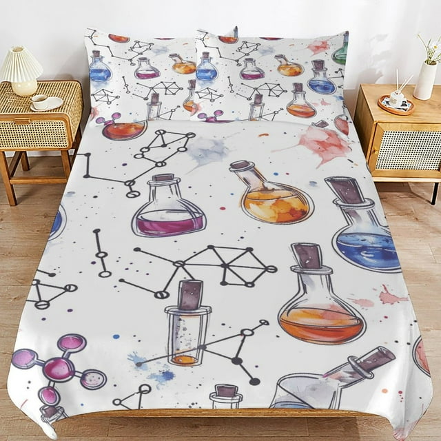 Chemical Formula Bedding Sets Duvet Cover Set Microfiber Comforter