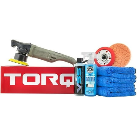 Chemical Guys 10FX Random Orbital Polisher Kit One-Step Scratch and Swirl Remover Kit (8 Items) (BUF613)