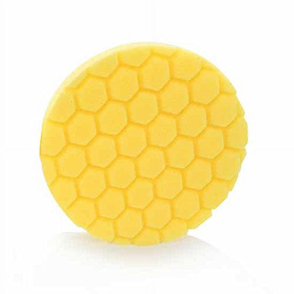 Chemical Guys BUFX_101_HEX6 Hex-Logic Heavy Cutting Pad, Yellow (6.5 Inch)