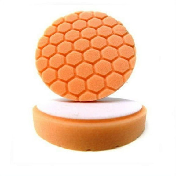 Chemical Guys BUFX_102_HEX6 Hex-Logic Medium-Heavy Cutting Pad, Orange (6.5 Inch)