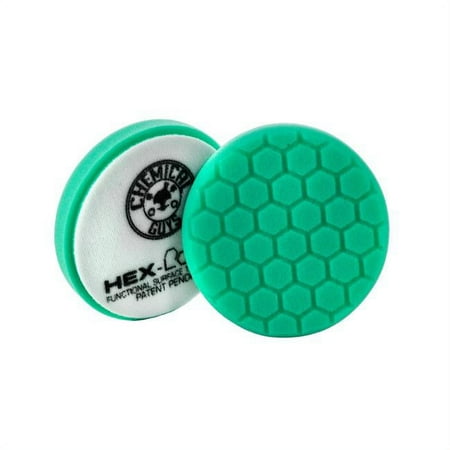Chemical Guys CHGBUFX-103HEX5 5.5 in. Hex-Logic Cutting Cut-Heavy Polish Minor Scratch & Swirl Remover Pads, Green Light