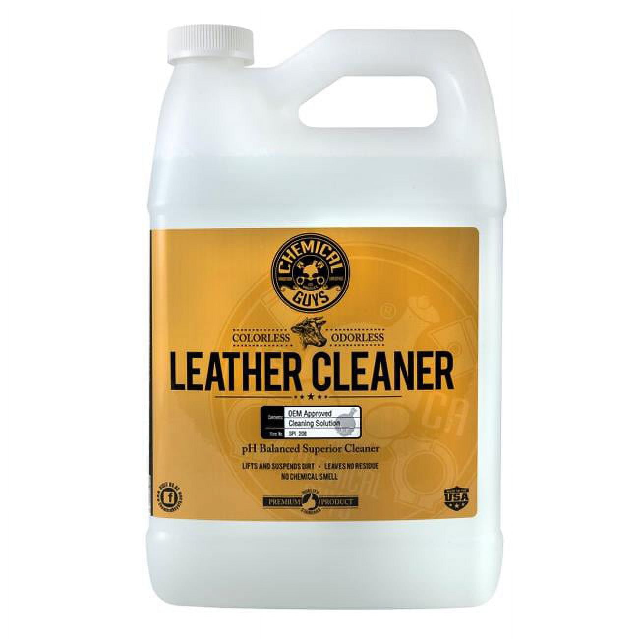 Chemical Guys SPI_208_16 Colorless and Odorless Leather Cleaner  (16 oz) with SPI_401_16 Vintage Series Leather Conditioner (16 oz) :  Everything Else