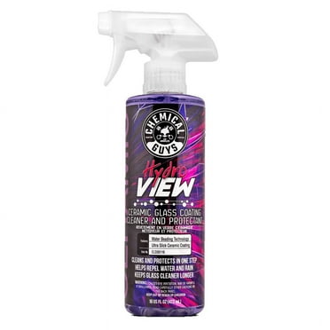 Chemical Guys CLD30116 HydroView Ceramic Glass Cleaner, Water Repellent & Protective Coating (Works on Glass, Windows, Mirrors, Navigation Screens & More; Car, Truck, SUV and Home Use), 16 fl oz