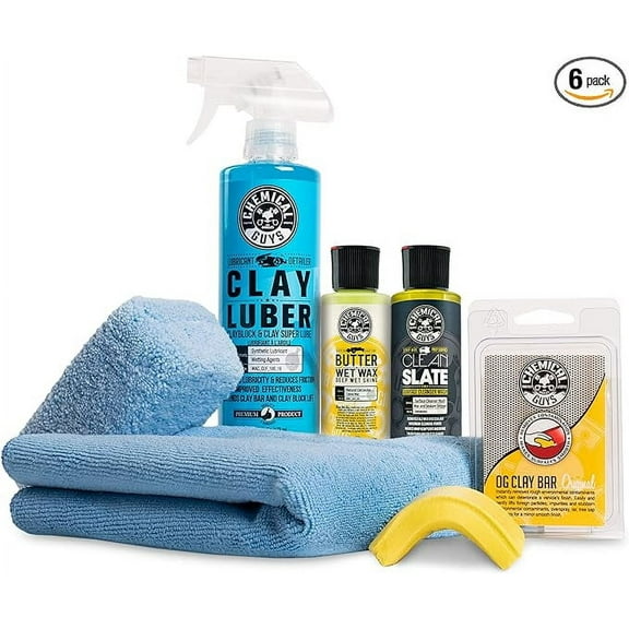 Chemical Guys CLY700 Complete Clay System with OG Clay Bar (Light/Medium Duty) (6 Items)