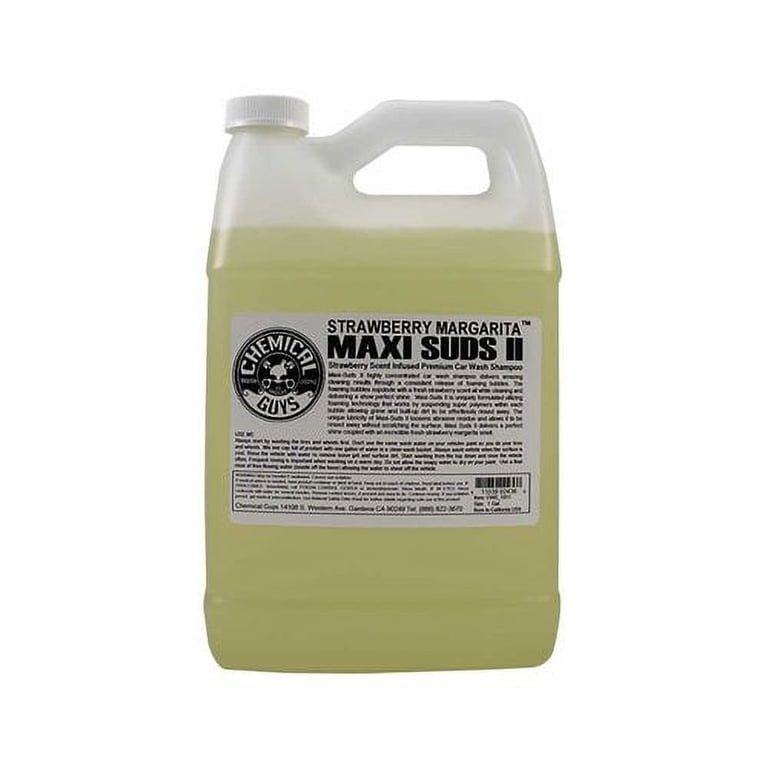 Chemical Guys Maxi-Suds II Car Wash Soap - Strawberry Margarita Scent, 1 Gallon