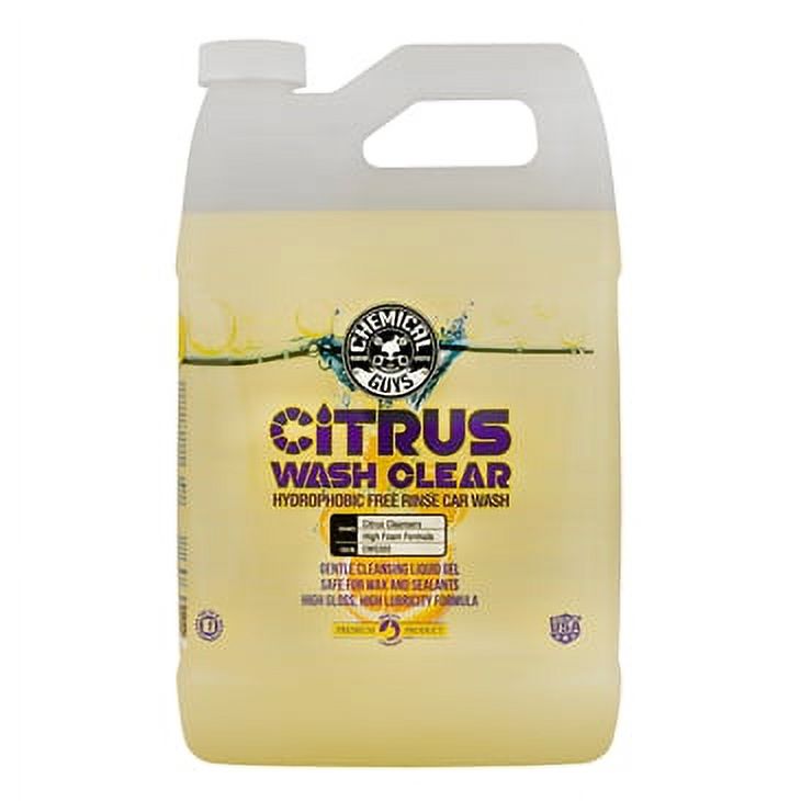Chemical Guys CWS303 - Citrus Wash Clear Hydrophobic Free Rinse Car Wash (1 Gal) - image 1 of 5
