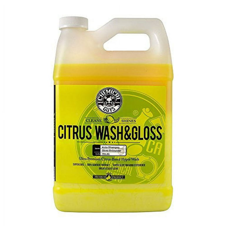 Chemical Guys Citrus Wash Clear Hydrophobic Free Rinse Car Wash Soap – 1  Gallon (P4), CWS303 – RCA Garage