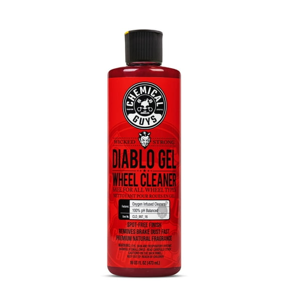 Chemical Guys Diablo Gel Oxygen Infused Foam Wheel & Rim Cleaner - Concentrated Formula Safe on All Wheel Finishes, Removes Brake Dust, Dirt & Grime, for Cars, Trucks, SUVs, Motorcycles & RVs, 16 oz