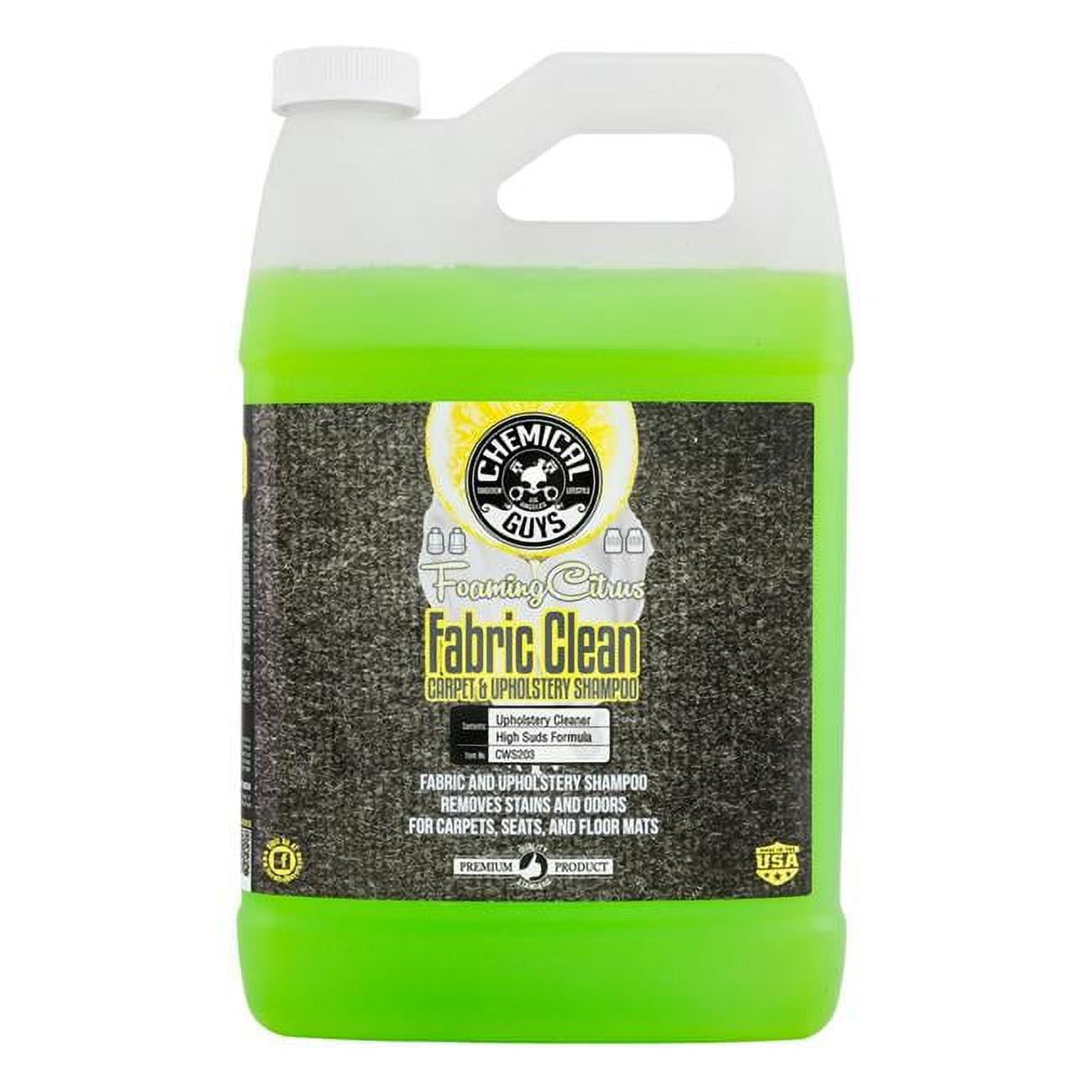 Chemical Guys  Foaming Citrus Fabric Clean Carpet & Upholstery Shampoo, 1 gal